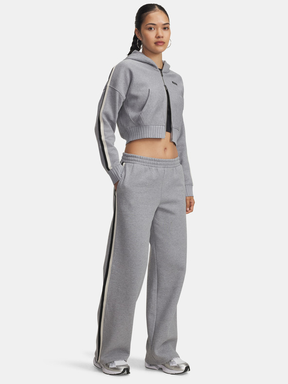 Under Armour Дамски спортни панталони Under Armour Icon HWT Flc Puddle Pant-GRY
