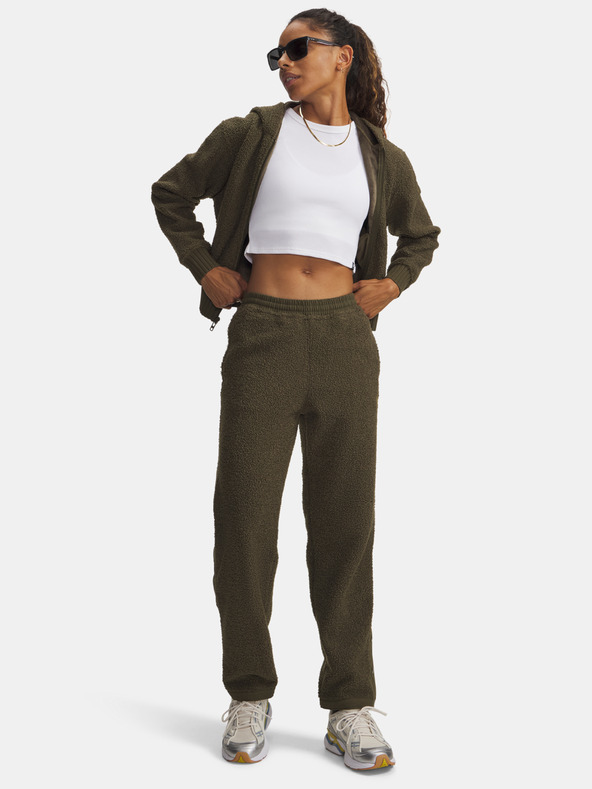 Under Armour Дамски спортни панталони Under Armour UA High Pile Fleece Pants-GRN