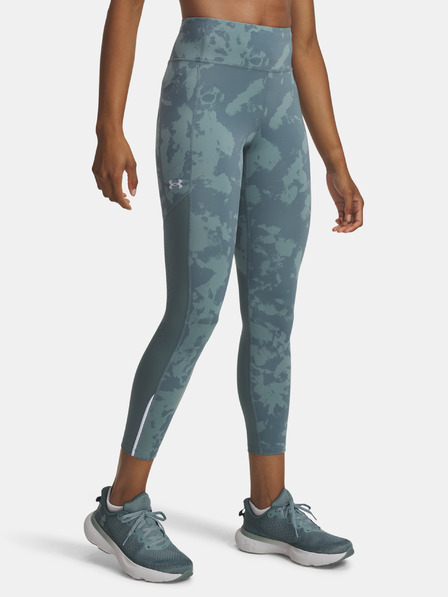 Under Armour Дамски клинове Under Armour UA Launch Ankle Print Tights-BLU