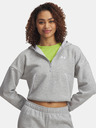 Under Armour Дамски суитшърт Under Armour Rival Flc Piped HZ Hoodie-GRY
