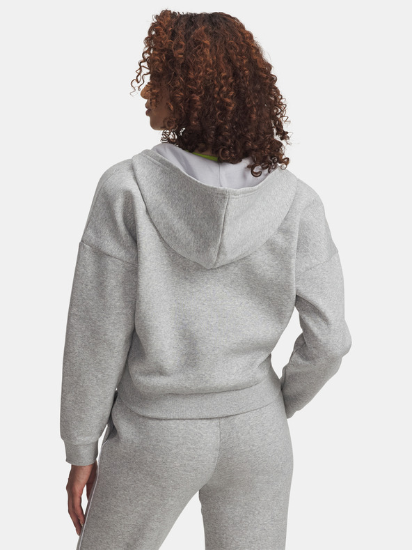 Under Armour Дамски суитшърт Under Armour Rival Flc Piped HZ Hoodie-GRY
