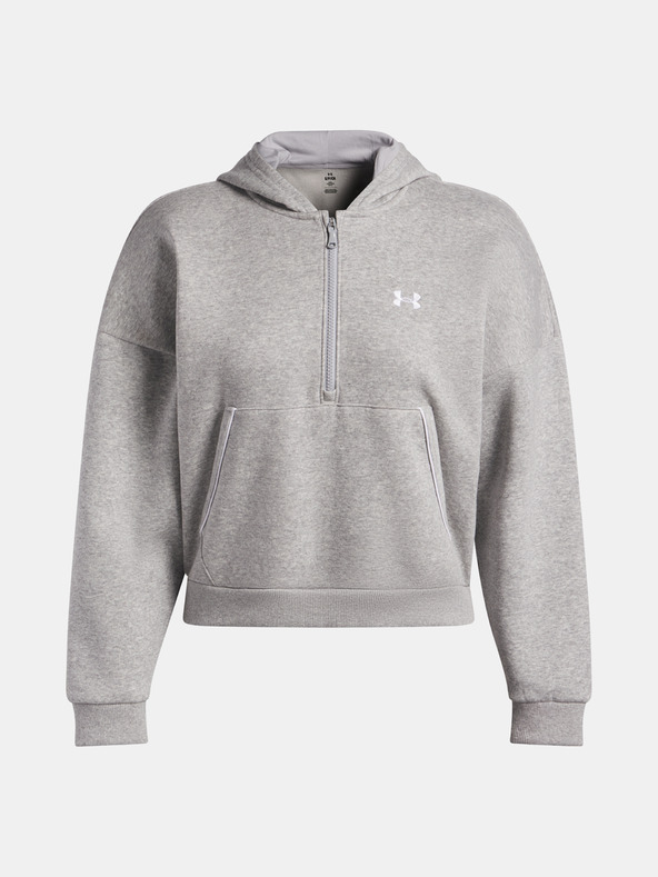 Under Armour Дамски суитшърт Under Armour Rival Flc Piped HZ Hoodie-GRY