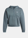 Under Armour Дамски суитшърт Under Armour Rival Flc Piped HZ Hoodie-BLU