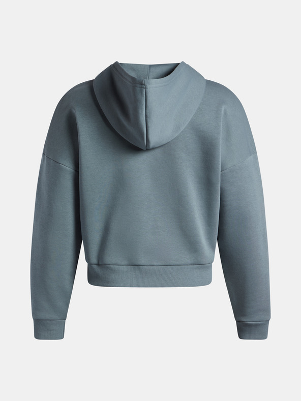 Under Armour Дамски суитшърт Under Armour Rival Flc Piped HZ Hoodie-BLU