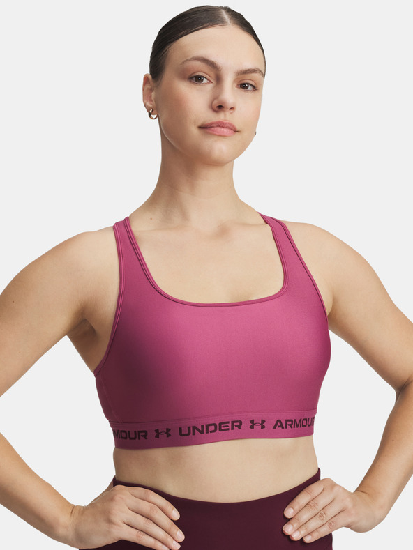 Under Armour Under Armour Crossback Mid Bra-RED - дамски сутиен