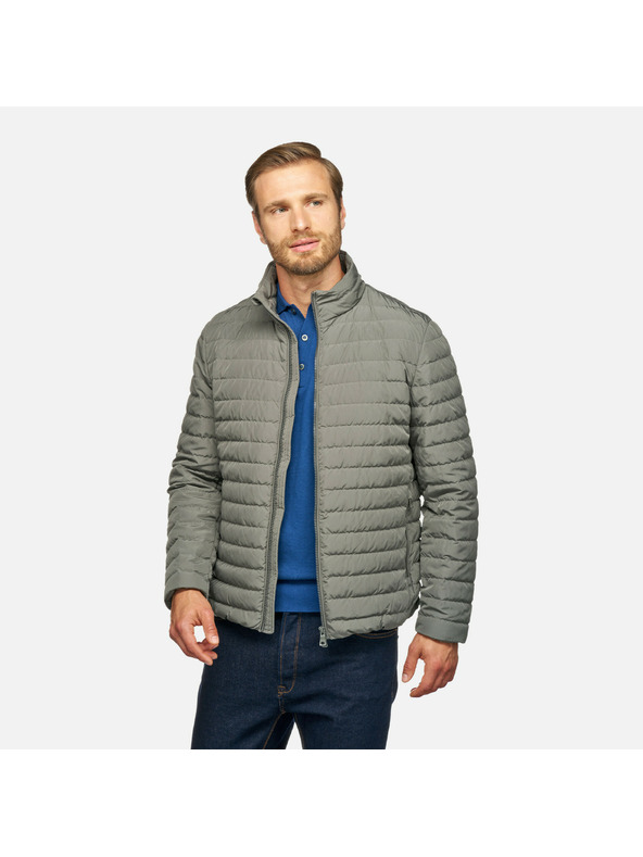 Geox Мъжко пухено яке Geox Warrens в цвят каки