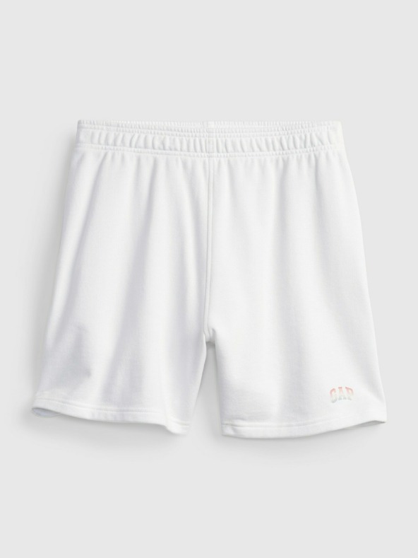 GAP Къси панталони GAP лого с висока талия boyfriend