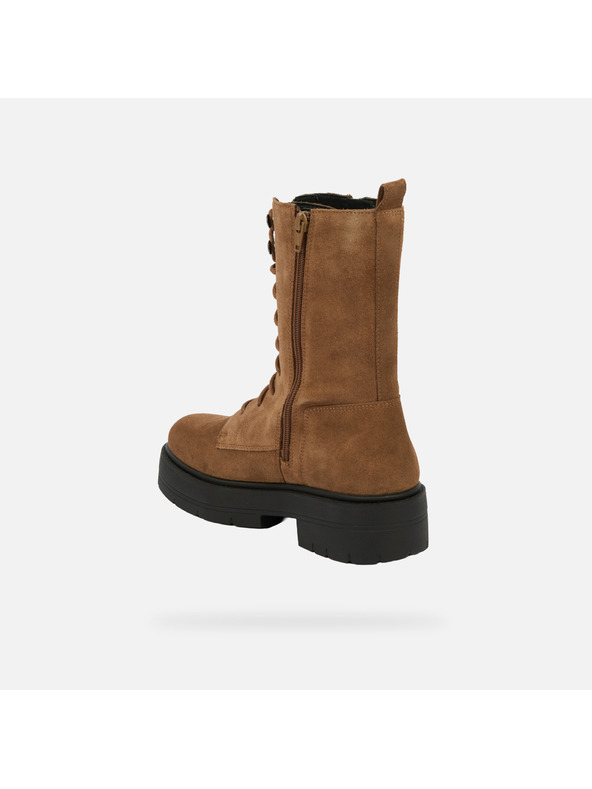 Geox Кафяви дамски боти Geox Spherica EC7