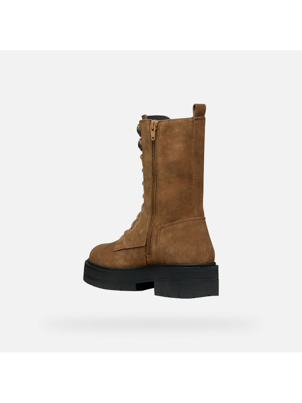 Geox Кафяви дамски боти Geox Spherica EC7