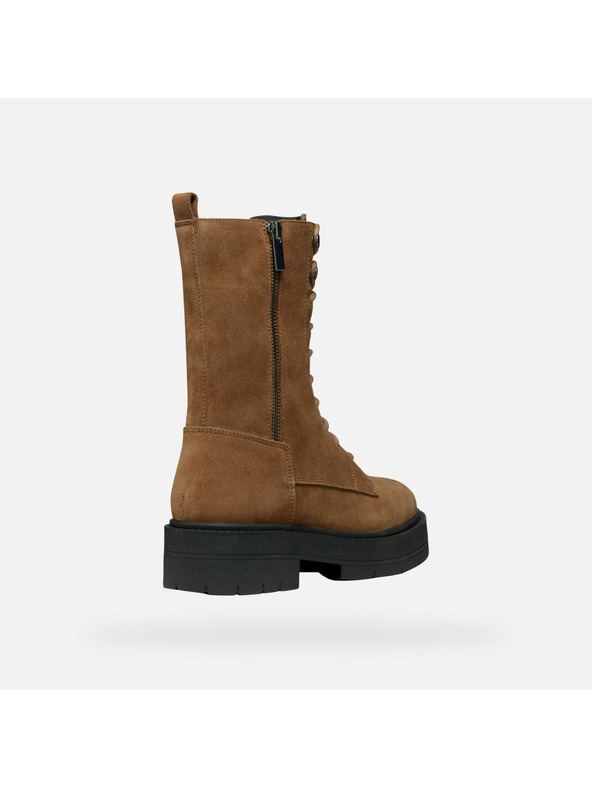 Geox Кафяви дамски боти Geox Spherica EC7