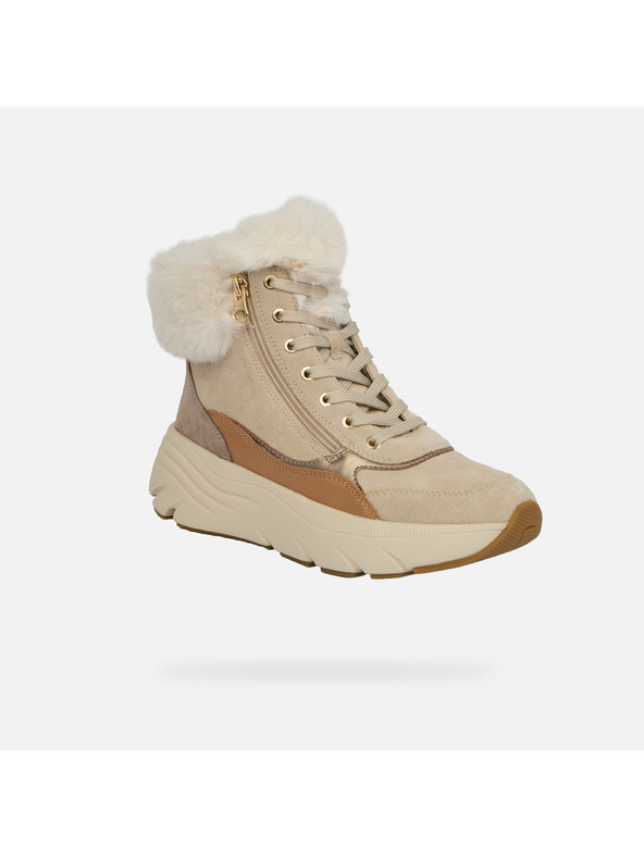 Geox Бежови дамски боти Geox Diamanta