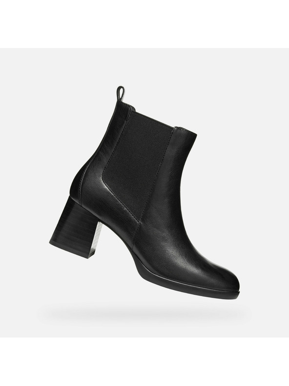 Geox Черни дамски ankle боти Geox Walk Pleasure 55