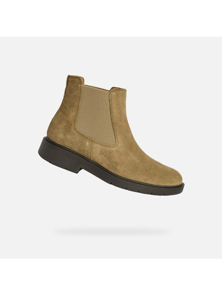 Geox Бежови дамски обувки за глезена Geox Spherica EC1