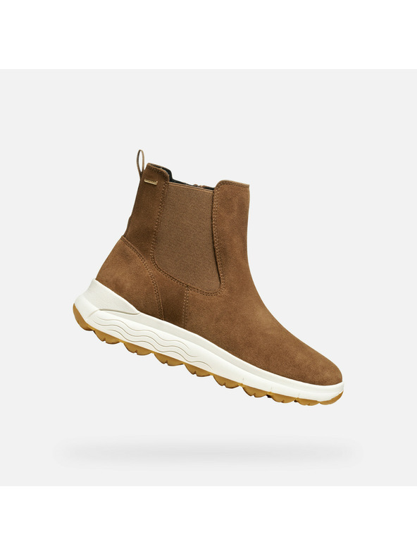 Geox Светлокафяви дамски боти Geox Spherica 4x4 B ABX