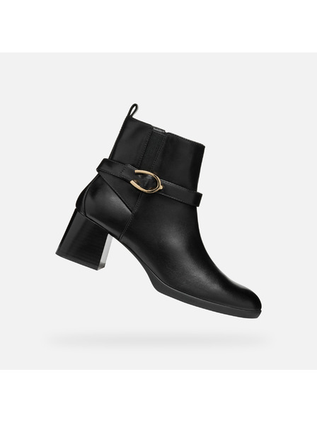 Geox Черни дамски ankle боти Geox Walk Pleasure 55