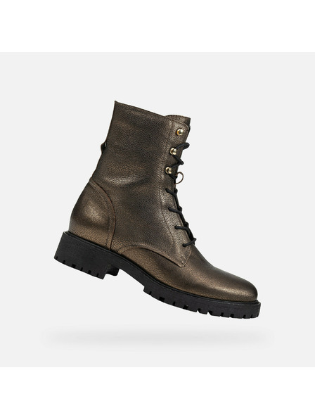 Geox Кафяви дамски боти Geox Hoara