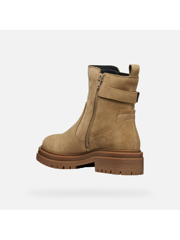 Geox Бежови дамски боти Geox Iridea