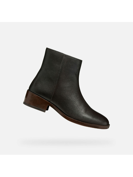 Geox Тъмнокафяви дамски боти Geox Camexia