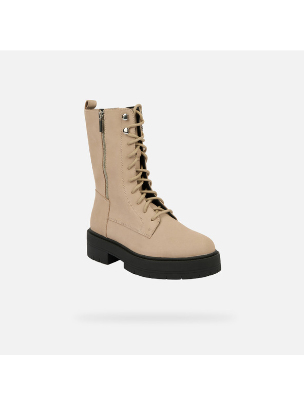 Geox Бежови дамски боти Geox Spherica EC7