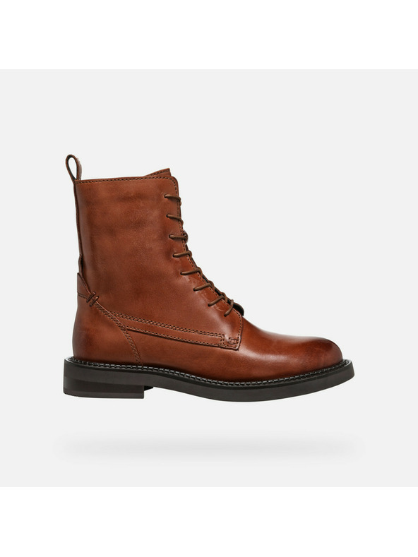 Geox Светлокафяви дамски боти Geox Serilda