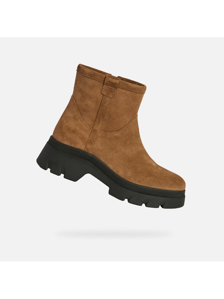 Geox Светлокафяви дамски боти Geox Pluette