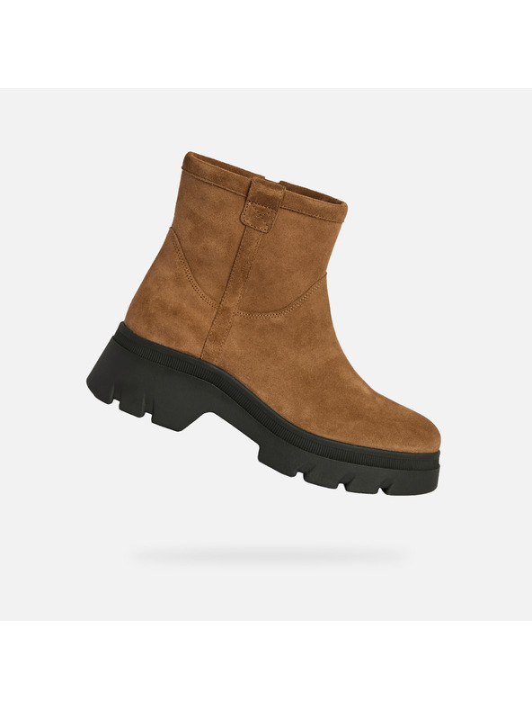 Geox Светлокафяви дамски боти Geox Pluette