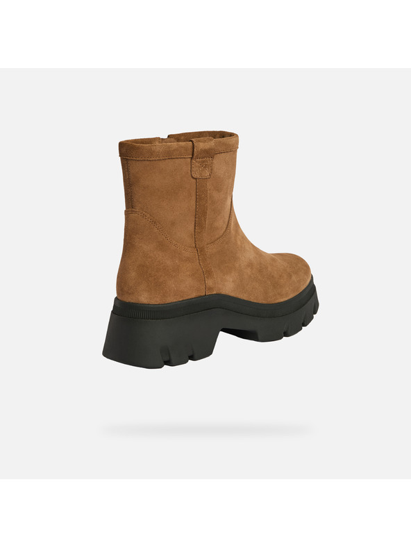 Geox Светлокафяви дамски боти Geox Pluette