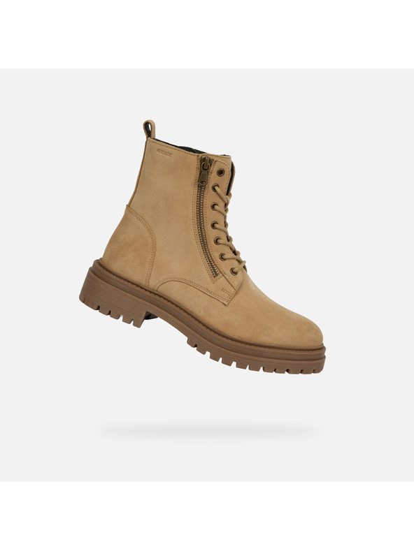 Geox Бежови дамски боти Geox Iridea