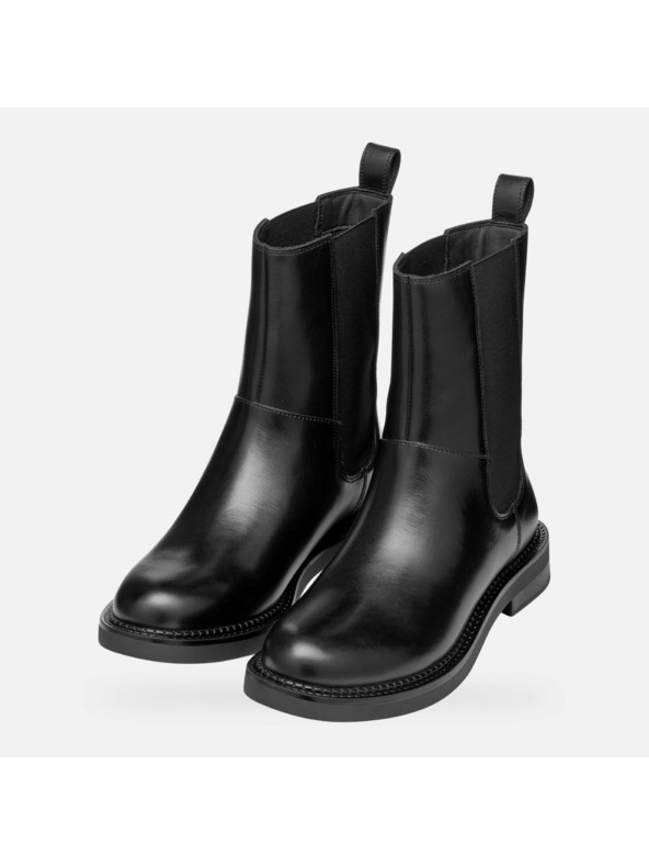 Geox Черни дамски обувки за глезена Geox Serilda