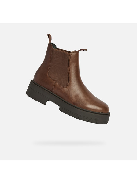 Geox Кафяви дамски боти Geox Spherica EC7