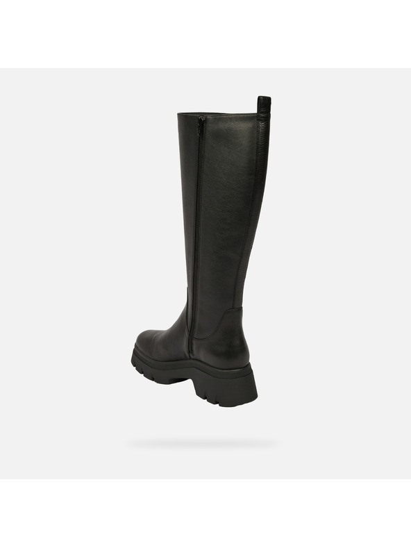 Geox Черни дамски ботуши Geox Pluette