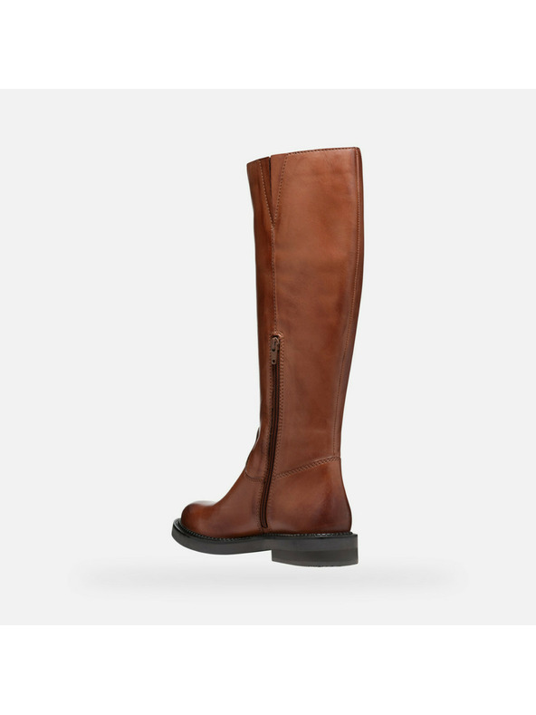 Geox Кафяви дамски ботуши Geox Serilda