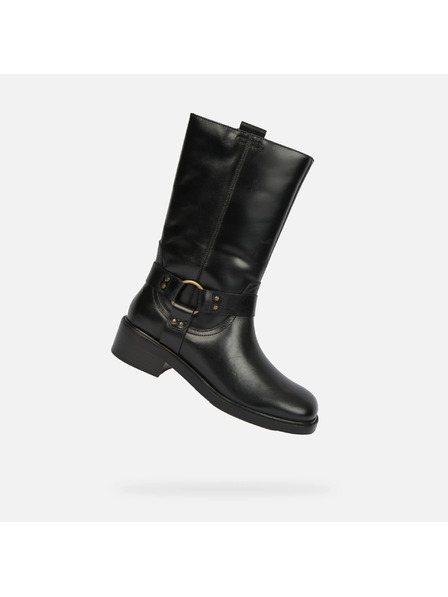 Geox Черни дамски ботуши Geox Nalvia