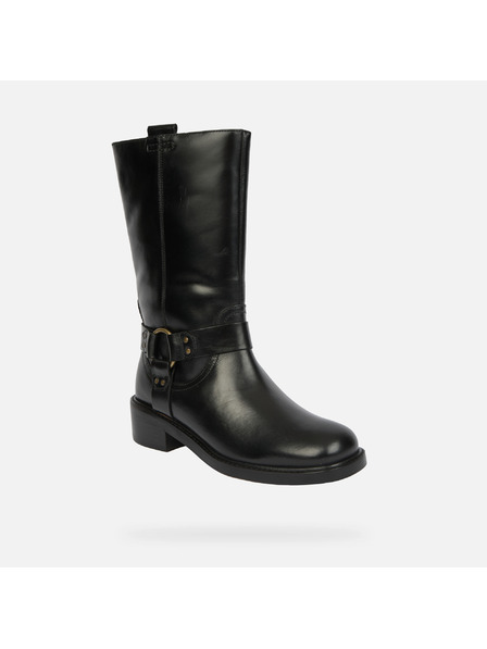 Geox Черни дамски ботуши Geox Nalvia