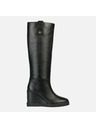 Geox Черни дамски ботуши Geox Wedge