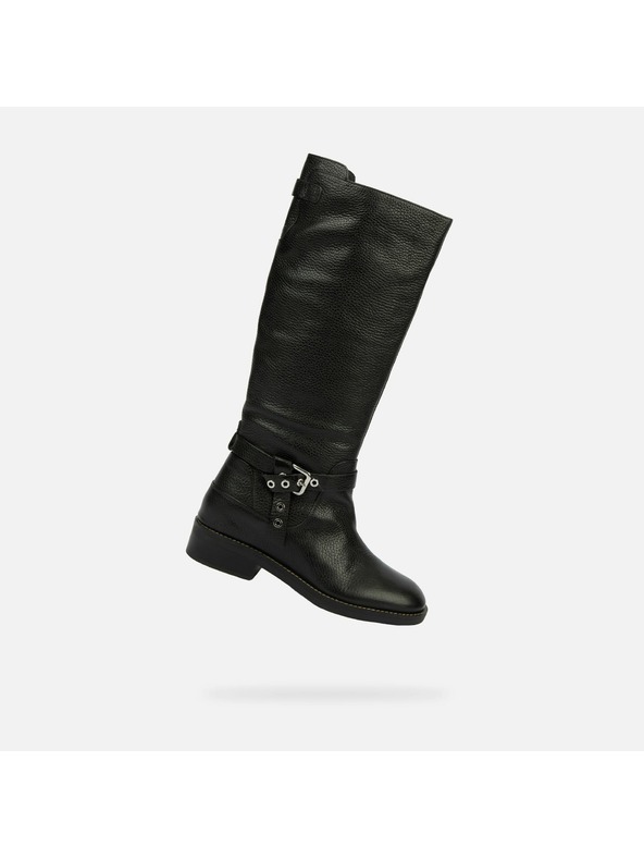 Geox Черни дамски ботуши Geox Larysse