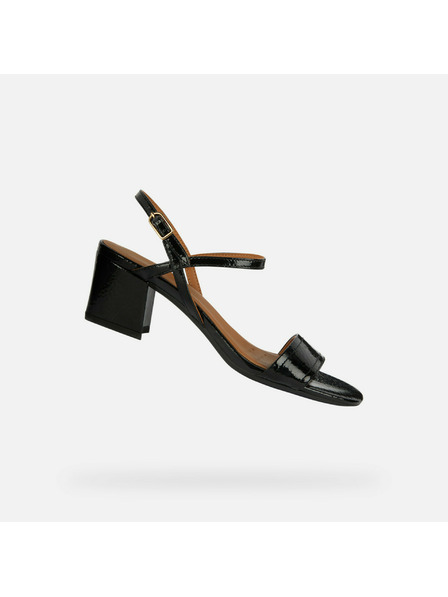 Geox Черни дамски обувки на ток Geox New Eraklia 50