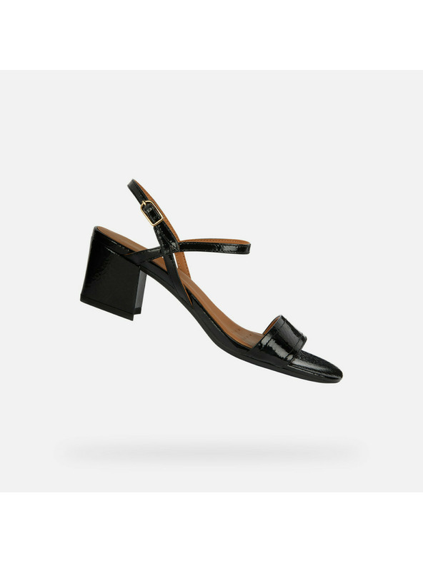 Geox Черни дамски обувки на ток Geox New Eraklia 50