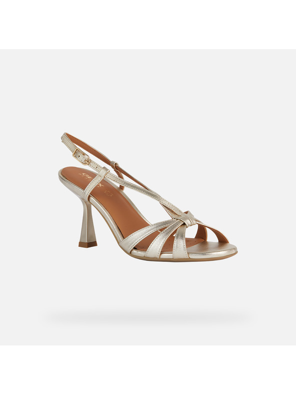 Geox Сребристи дамски обувки на ток Geox Eraklia R 80