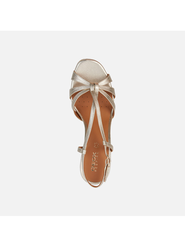 Geox Сребристи дамски обувки на ток Geox Eraklia R 80