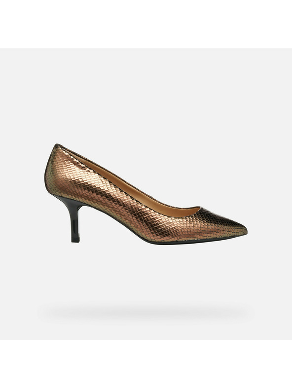 Geox Златисти дамски обувки на ток Geox Kleopy