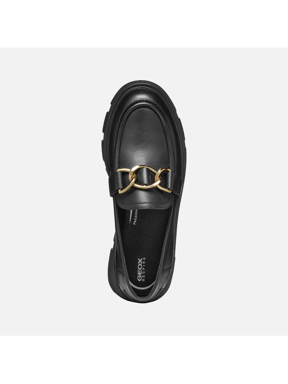 Geox Черни дамски мокасини Geox Vilde