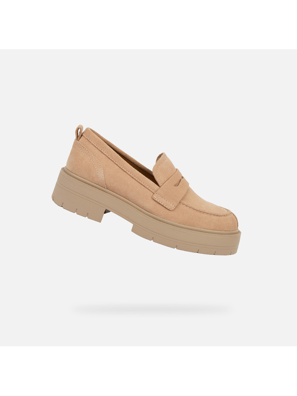 Geox Бежови дамски мокасини Geox Spherica Ec7