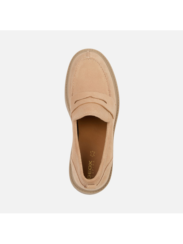 Geox Бежови дамски мокасини Geox Spherica Ec7