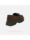 Geox Тъмнокафяви дамски мокасини Geox Vilde