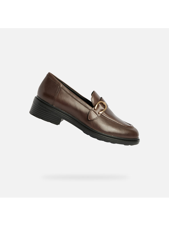 Geox Кафяви дамски мокасини Geox Walk Pleasure