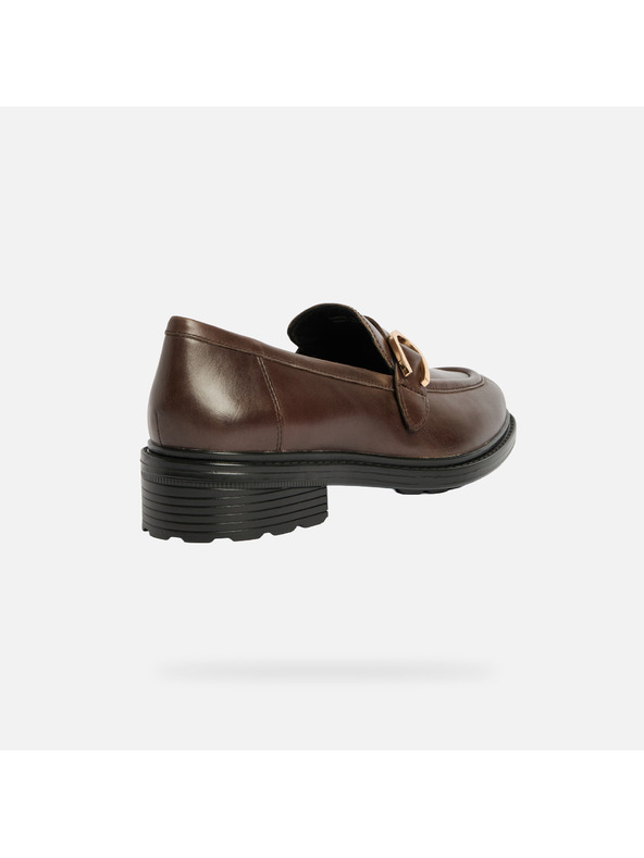 Geox Кафяви дамски мокасини Geox Walk Pleasure