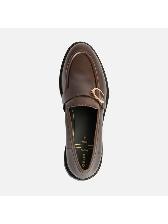 Geox Кафяви дамски мокасини Geox Walk Pleasure