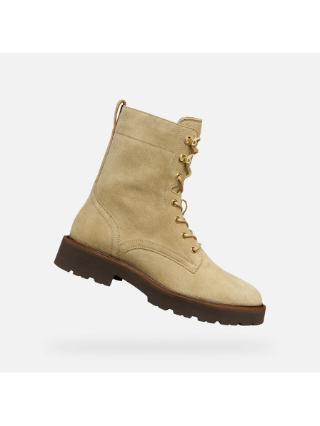 Geox Бежови дамски боти Geox Norize