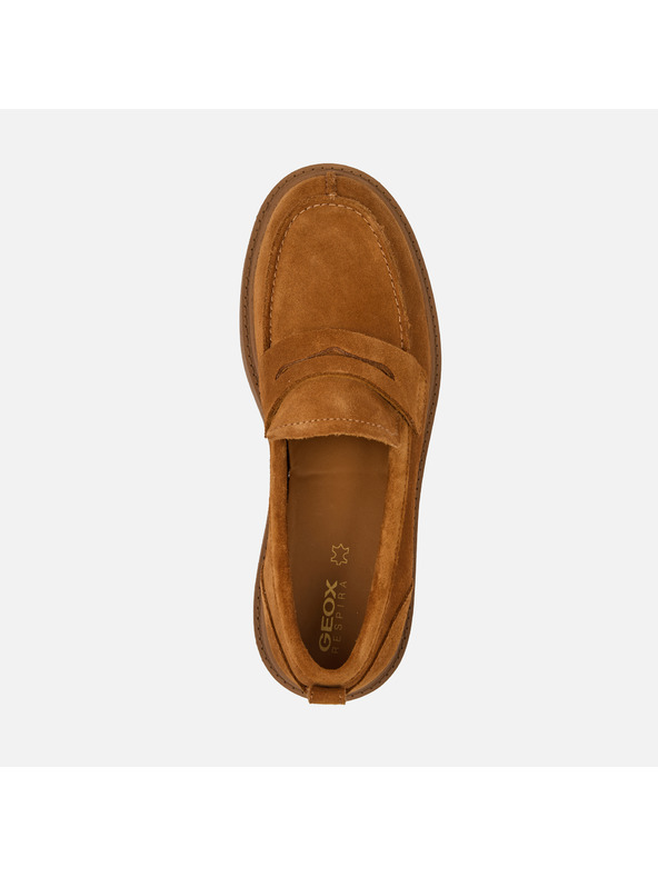 Geox Светлокафяви дамски мокасини Geox Spherica EC7